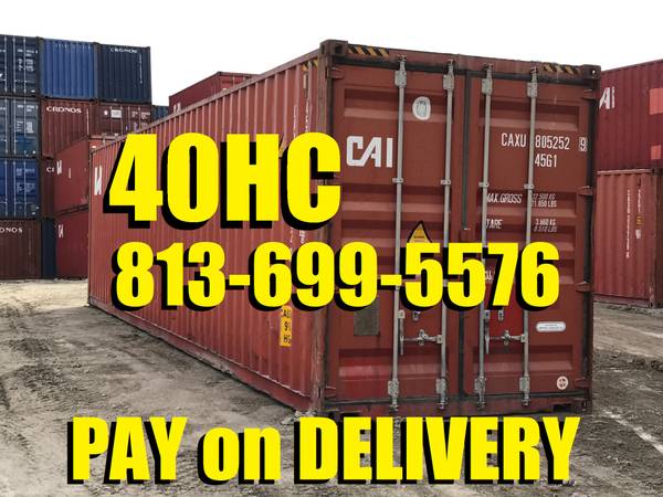 EXTRA TALL 40HC HI-CUBE STORAGE CONTAINER - SHIPPING CONTAINERS 1