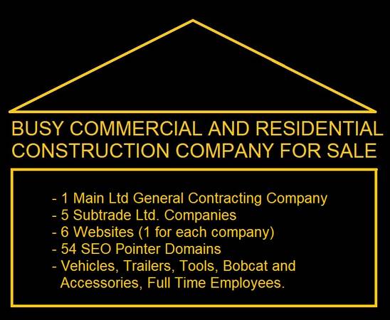 BUSY CONSTRUCTION COMPANY FOR SALE 1