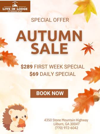 Live In Lodge - $289 Weekly **Autumn SPECIAL** 1