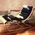 Timothy oulton designer oviedo rare cow hide mcm chaise lounge chair 1 thumbnail