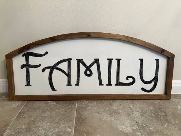 Very Large Handmade Handpainted Wood Sign 1