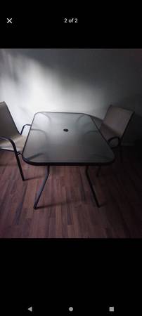 Outdoor glass patio table 1