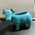 Light Blue Ox Ceramic Decor, Plant Container 1 thumbnail
