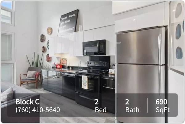 $3,350 / 2br - 690ft2 - Lots of space! 690 sqft, 2 bed, washer/dryer in unit, near everything (San Marcos)63621352218113121