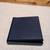 Blue Folding Collapsible Storage Ottomans with Serving Tray (2 pcs) 5 thumbnail