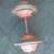 * 1 VINTAGE old school dumbbell. 25#s.  good for outside use 1 thumbnail