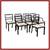 Henredon Acquisitions Dining Chairs, Set Of Eight 1 thumbnail