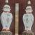 Pair of Antique Japanese Armorial Vases on Bronze Bases 7 thumbnail