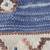 Handmade Handwoven Cotton Kilim Denim Rug Blue 4' x 6' 6 thumbnail