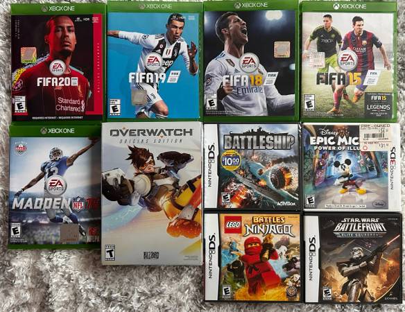 VIDEO GAMES: NINTENDO DS/3DS/, XBOX - POKEMON, FIFA, OTHERS 1