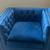 Blue Velvet Sofa Set 3 thumbnail