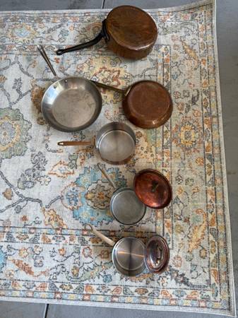 Copper pots & pan/8 pieces 1
