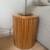 Fluted Wood Side Table 4 thumbnail