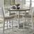 Ashley Wooden Counter Height Dining Table 4 Cushioned Chairs 1 thumbnail