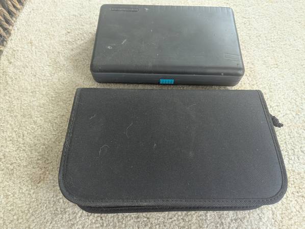 2 CD DVD disc crry travel case Black Storage Cases music movies games 1