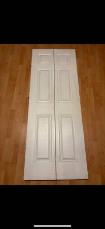 30 in. x 80 in. 3-Lite Panel Solid Core MDF White Finished Composite 1