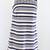 J. Crew Navy Blue Striped Scalloped Trim Grommet Shift Dress Size 00 1 thumbnail