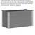 vidaXL Garden Raised Bed Grey ~ Wood-plastic composite, Aluminum.! 1 thumbnail