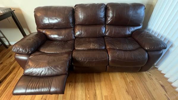 Leather couch 1