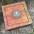 Vintage Wooden Oriental Tea Chest w/Painted Decoration 4 thumbnail