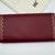 GUIRLANDE DE CARTIER RED CALFSKIN LEATHER LONG BIFOLD WALLET 100% GENU 12 thumbnail
