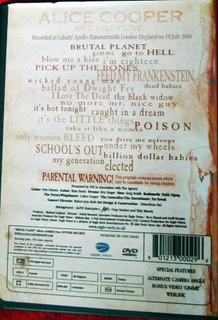 Alice Cooper Brutally Live - $15 (West Hollywood)63471348561793122