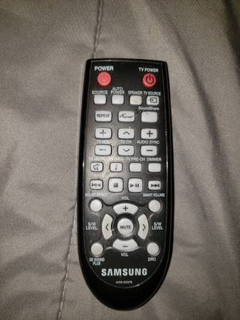 Samsung remote (goes to soundbar and subwoofer) 1
