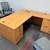 Used L-Shape Desk - Light Cherry Laminate (QTY 3) 6 thumbnail