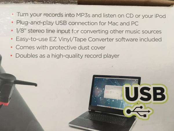 Ion Profile Pro USB Input with Turntable Record Player - $80 (Cranston)63469936363907121