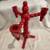 Vintage hand-painted wooden Swedish candlestick or candelabra 3 thumbnail