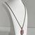 VTG. Sterling Silver Pink Mother Of Pearl Pendant 28" Necklace 26.9 Gr 2 thumbnail