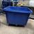 Rubbermaid Uline Poly Box Cube Truck Plastic Bin Hamper on wheels 5 thumbnail