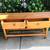 Real heavy wood entryway table with drawers 2 thumbnail