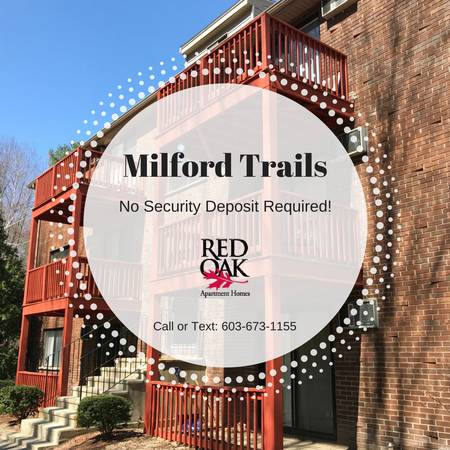 $1,665 / 1br - 600ft2 - Cozy 1BR – Heat Included, Pets Welcome, Laundry On site & Dog Park! (29 Capron Road, Milford, NH)63931658122242120