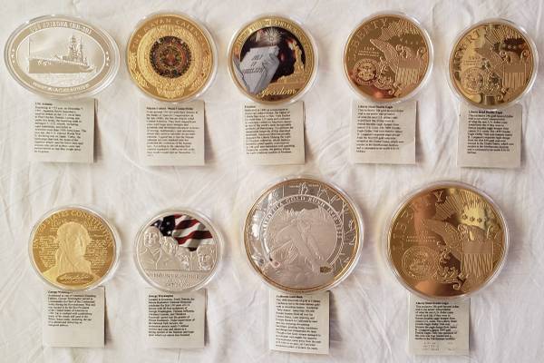 Commemorative U.S. Gold & Silver-layered Medallion Proofs (23) 1