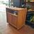 Wood microwave stand/cabinet on casters or small TV stand 3 thumbnail