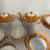 18 Piece Vintage Antique Orange Luster Ware Tea Set Made in Japan 3 thumbnail