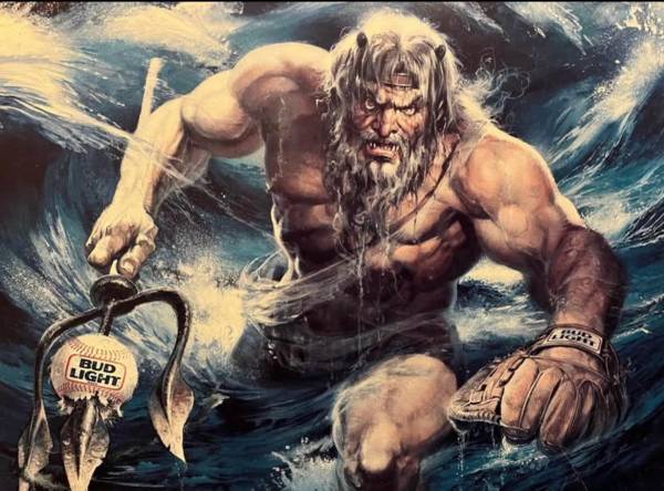 Super Rare - 1987 SF Giants Bud Light poster / game schedule 1