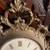 Vintage mid century French provincial gold painted plastic wall clock 2 thumbnail