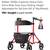 Rolly Rollator Walker for Seniors ~ New In Box 1 thumbnail