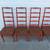 6 Vintage Ladder-Back Dining Chairs With Woven Seats 3 thumbnail