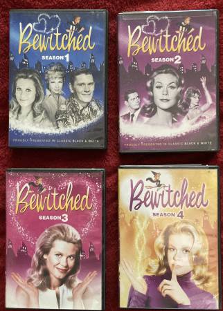 Bewitched Seasons 1-4 DVDs + Book "Bewitched Forever" 1