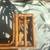Vintage BoHo burned bamboo + wicker lap / bed tray A107 7 thumbnail