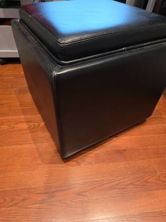 Crate & Barrel Storage Ottoman - TWO 1
