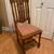 Antique solid oak chair made in Belgium 1 thumbnail