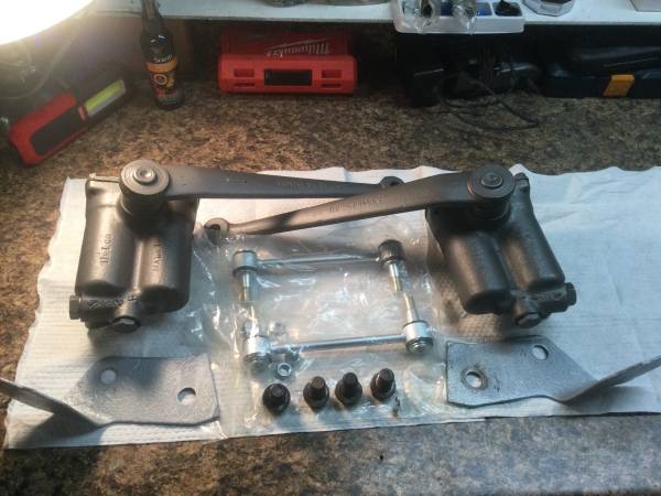 54/55 Buick knee action shocks ,links and brackets $700 Bourne 1