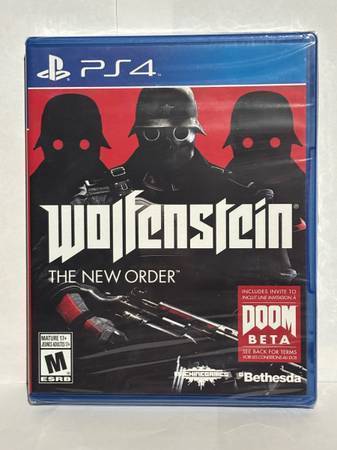 New! PlayStation 4: Wolfenstein: The New World Order 1
