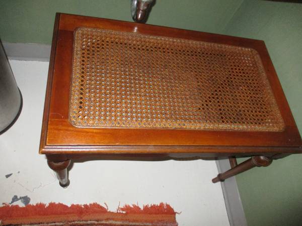 Cained Piano Bench 1