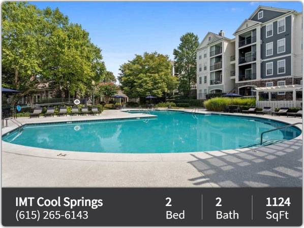$1,985 / 2br - 1124ft2 - Don't miss this fabulous 2 Bed, 2 Bath! Highly desirable location! (Franklin - Cool Springs Mall)63673267827971120