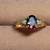 Vintage Natural Red Oval Tourmaline w/Diamonds 14K Gold Ring 23 thumbnail